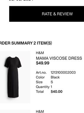 H&M Mama Viscose Maxi Dress